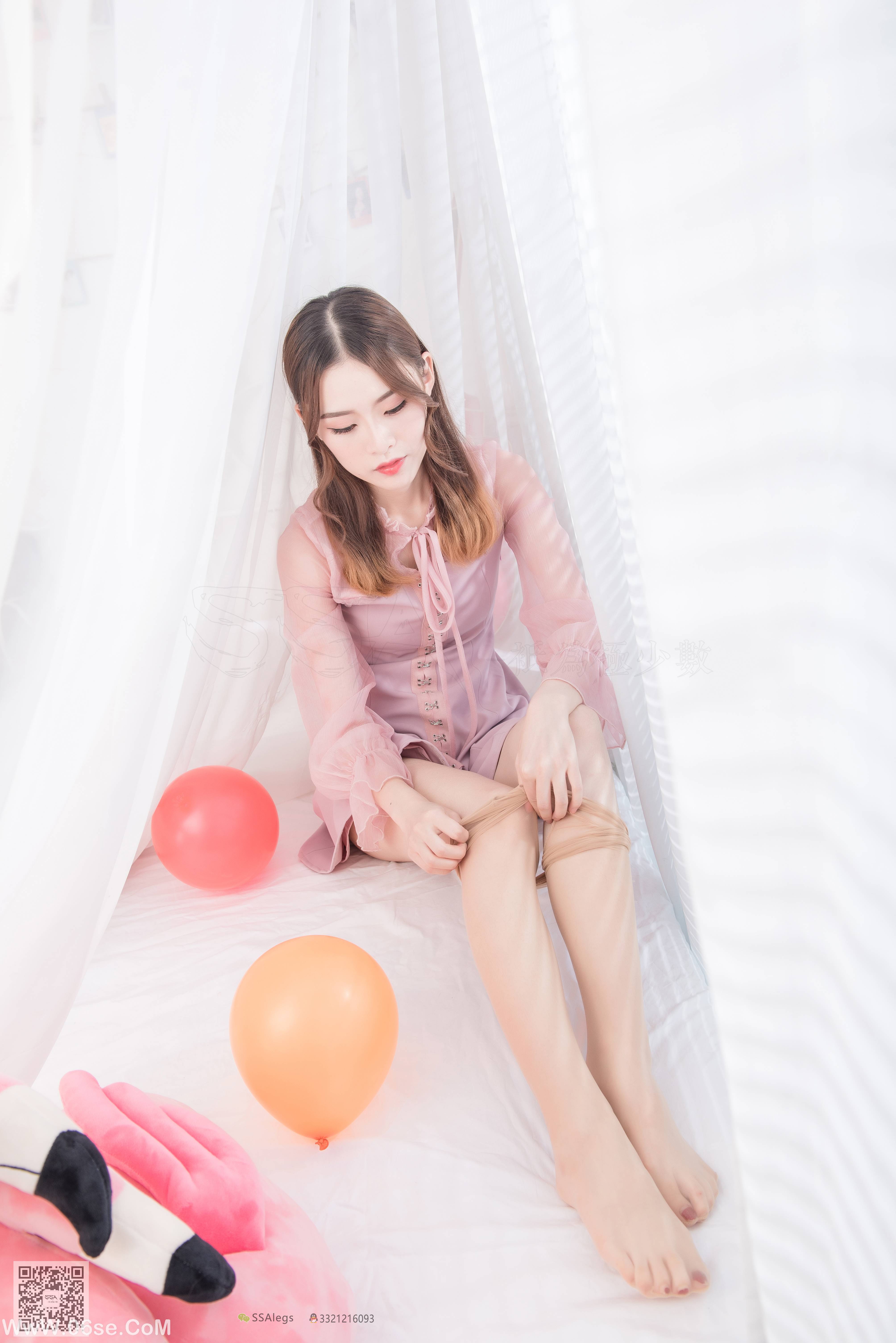 图片[9]-[SSA丝社] NO.027 琪琪 肉色开档丝袜 清纯美女的诱惑[99P887M]-六色网