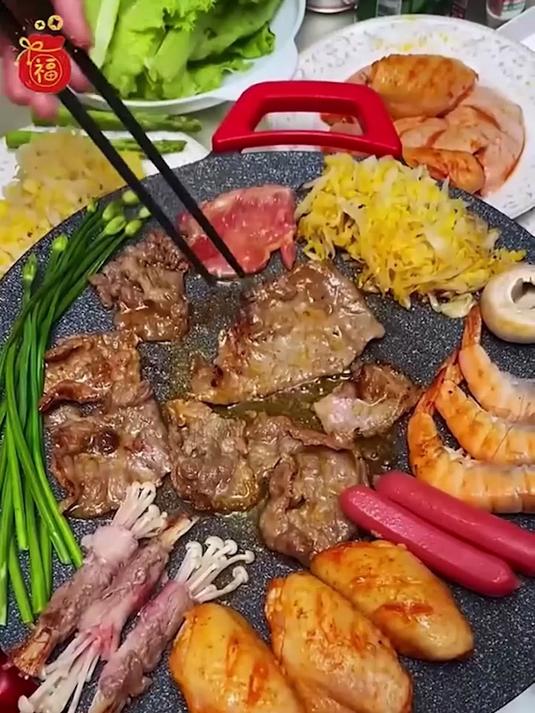 家庭烧烤大师养成记!五档调节电烤盘,火候随心掌控超专业!