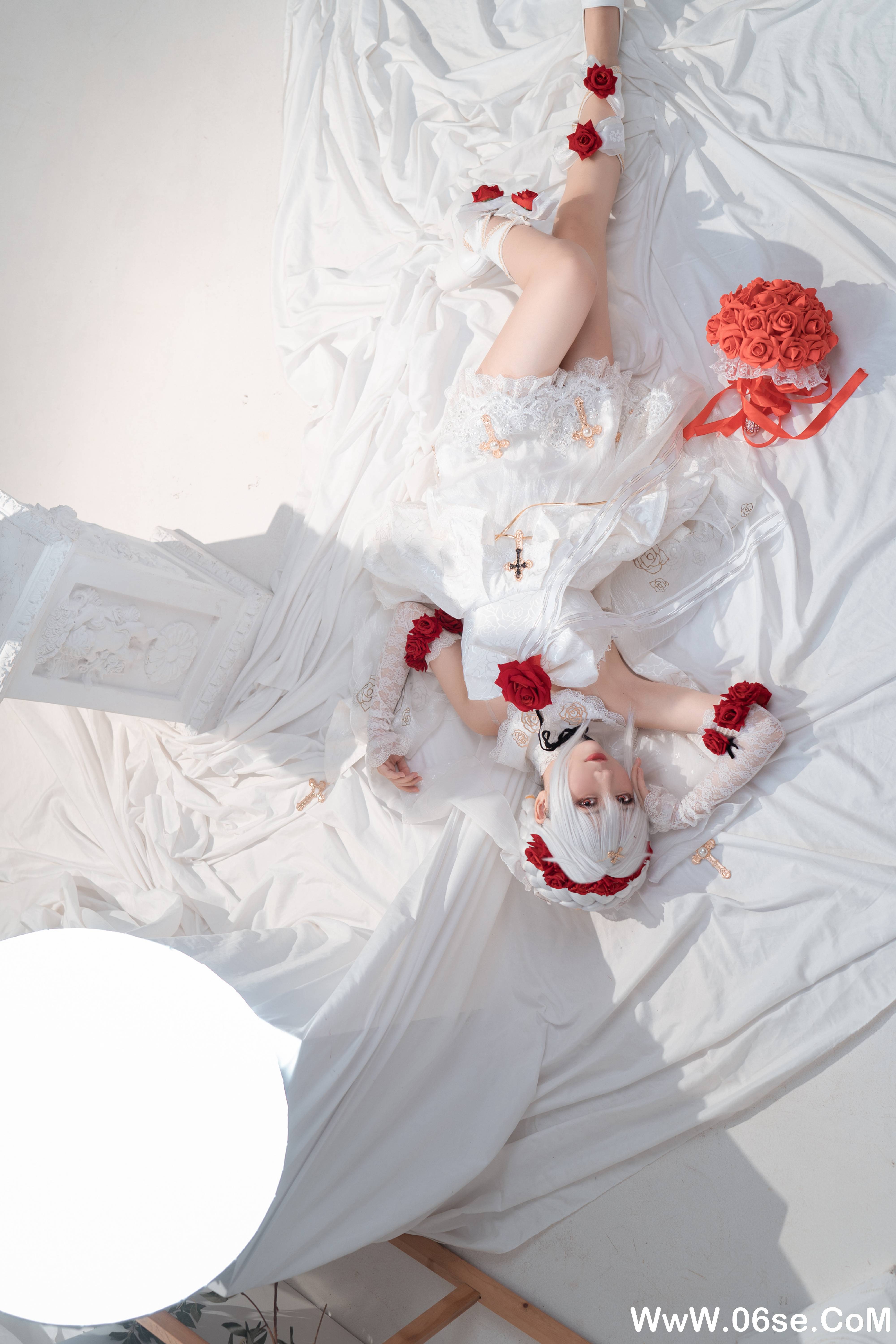 图片[7]-Coser面饼仙儿 NO.082– 德丽莎婚纱 [13P90P]-六色网