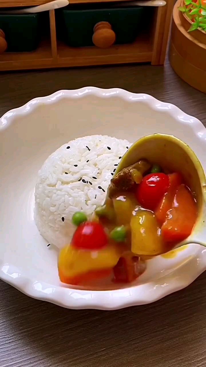 超下饭的菜,咖喱牛肉盖饭