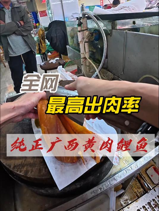 3斤鲤鱼取出1斤半的肉 广西美食 广西特色菜