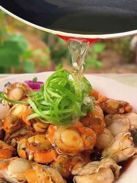 扇贝肉很新鲜,做海鲜粥超棒的