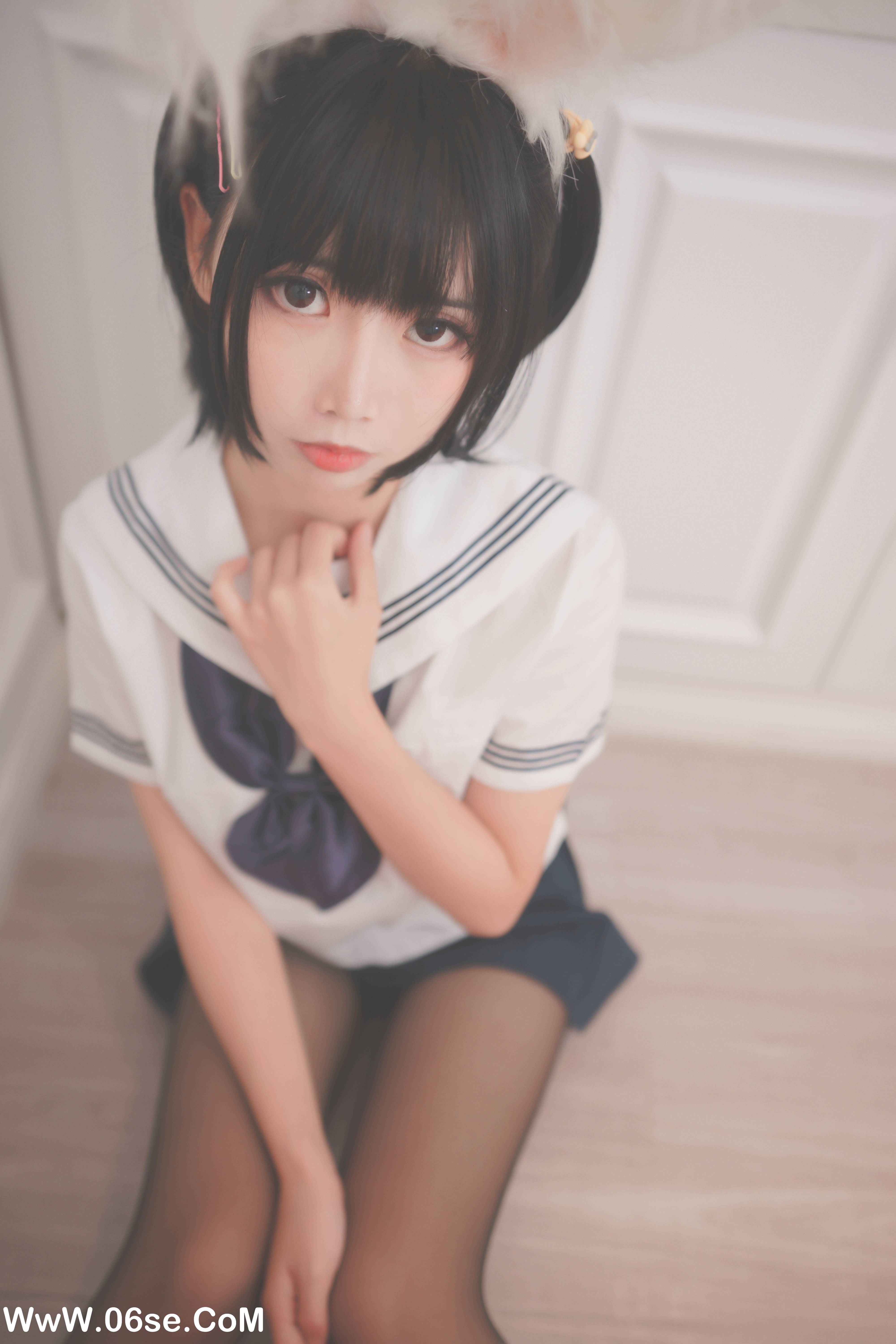 Coser面饼仙儿 NO.027 - 兔耳jk[17P170M]-六色网
