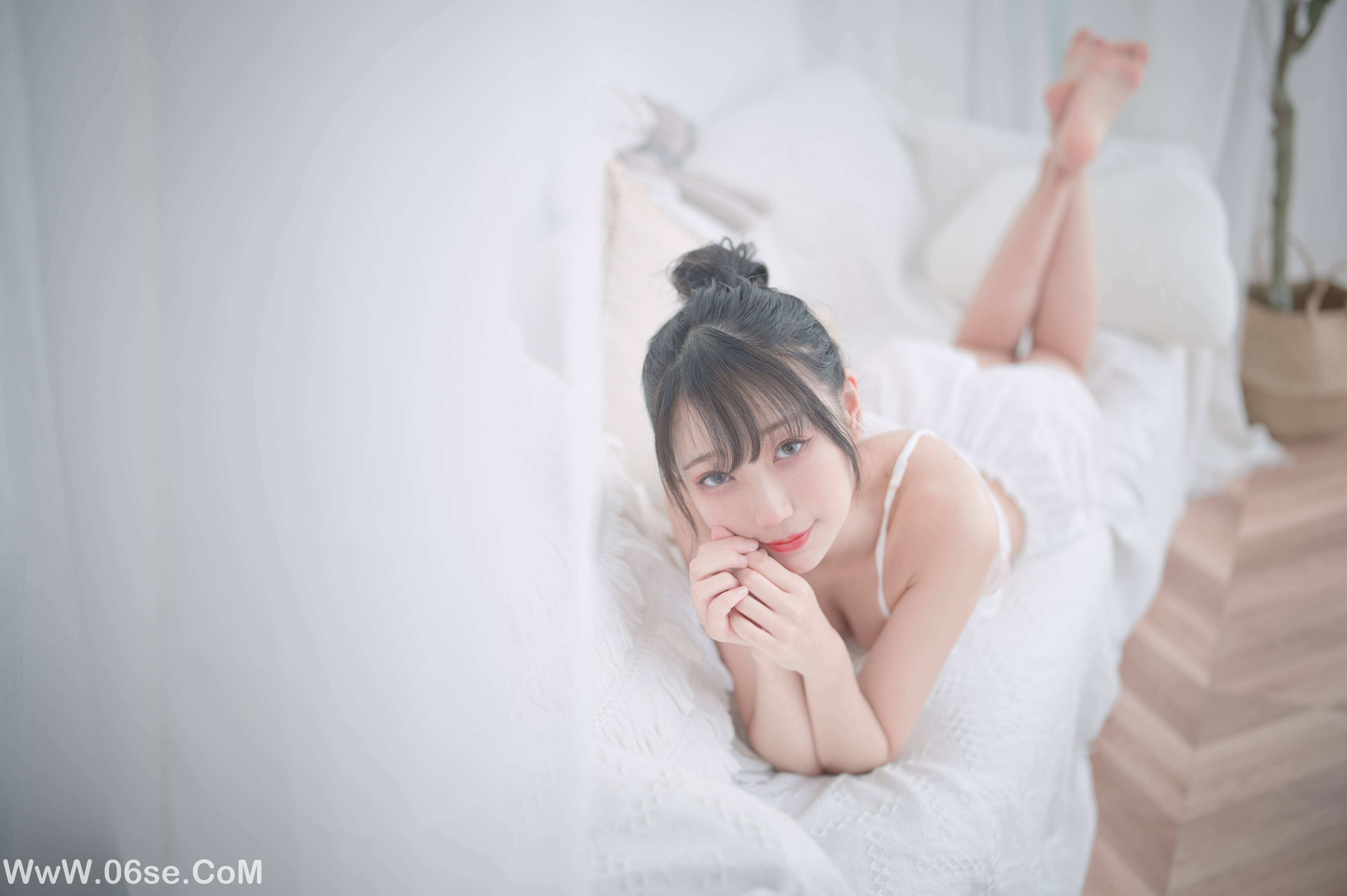 图片[3]-周叽是可爱兔兔 NO.015 白色睡衣[23P196M]-六色网