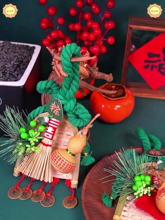 端午好物艾草扫帚挂件,驱邪祈福,满满传统仪式感!