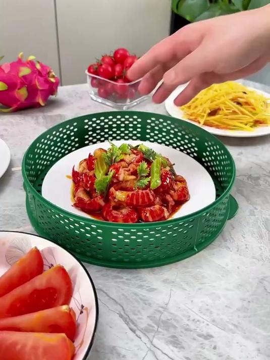 多功能多层菜罩来袭!防尘防蝇镂空收纳,守护剩菜干净卫生