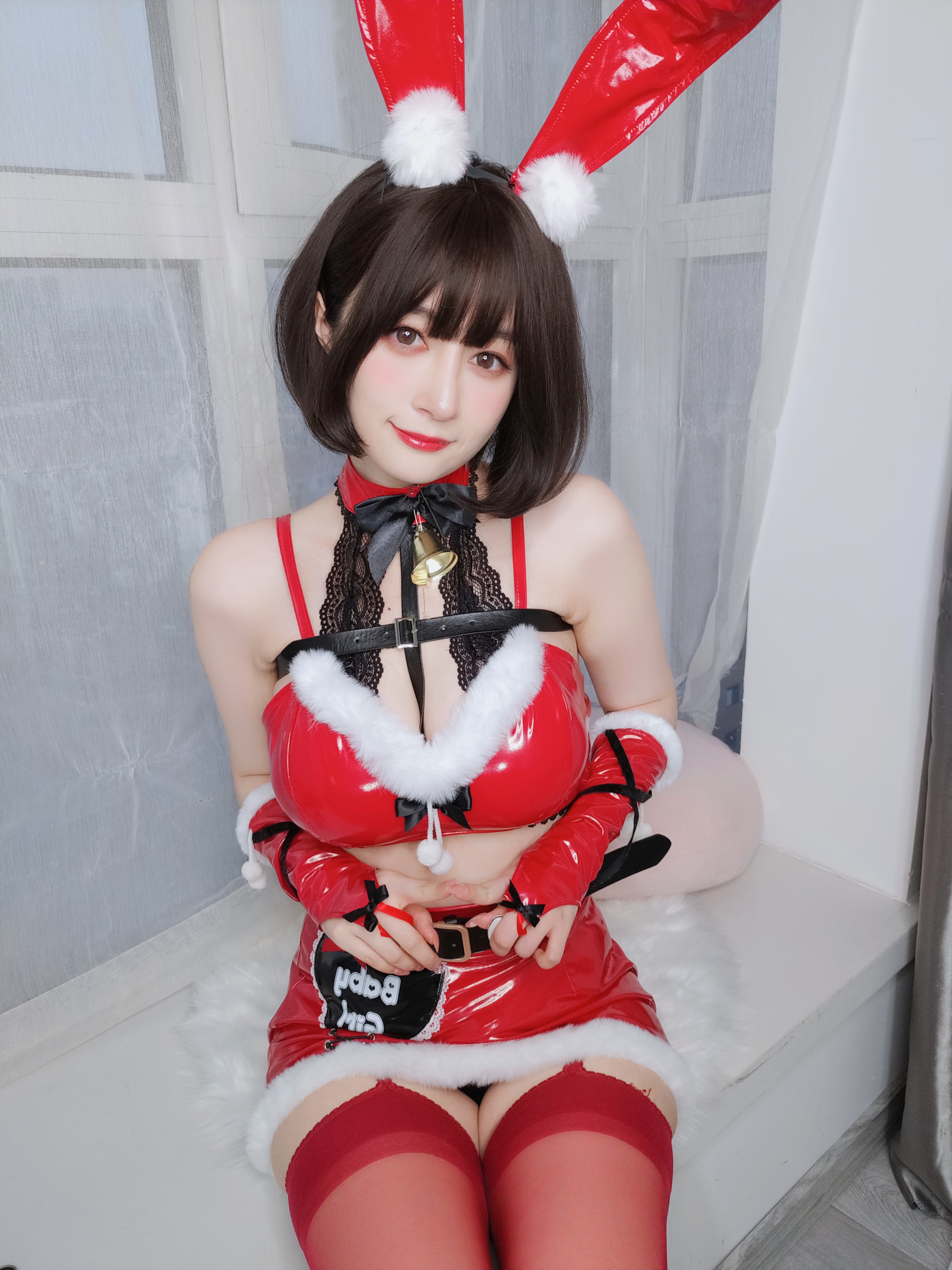 图片[18]-Coser小姐姐白银 NO.160 — Christmas Bunny [50P138M]-六色网
