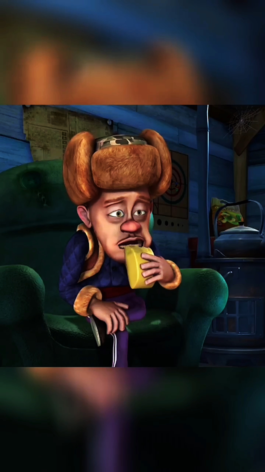 可怜的光头强天天啃馒头