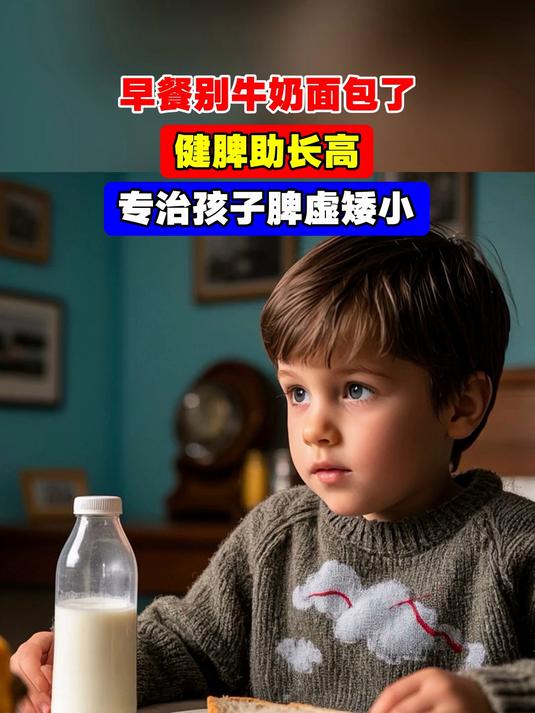 早餐别牛奶面包了,健脾助长高,专治孩子脾虚矮小