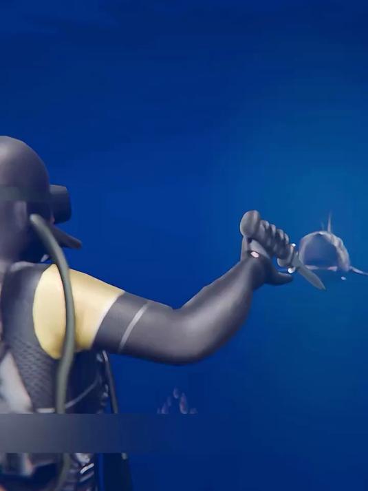 这把刀一刺下去,鲨鱼直接炸裂