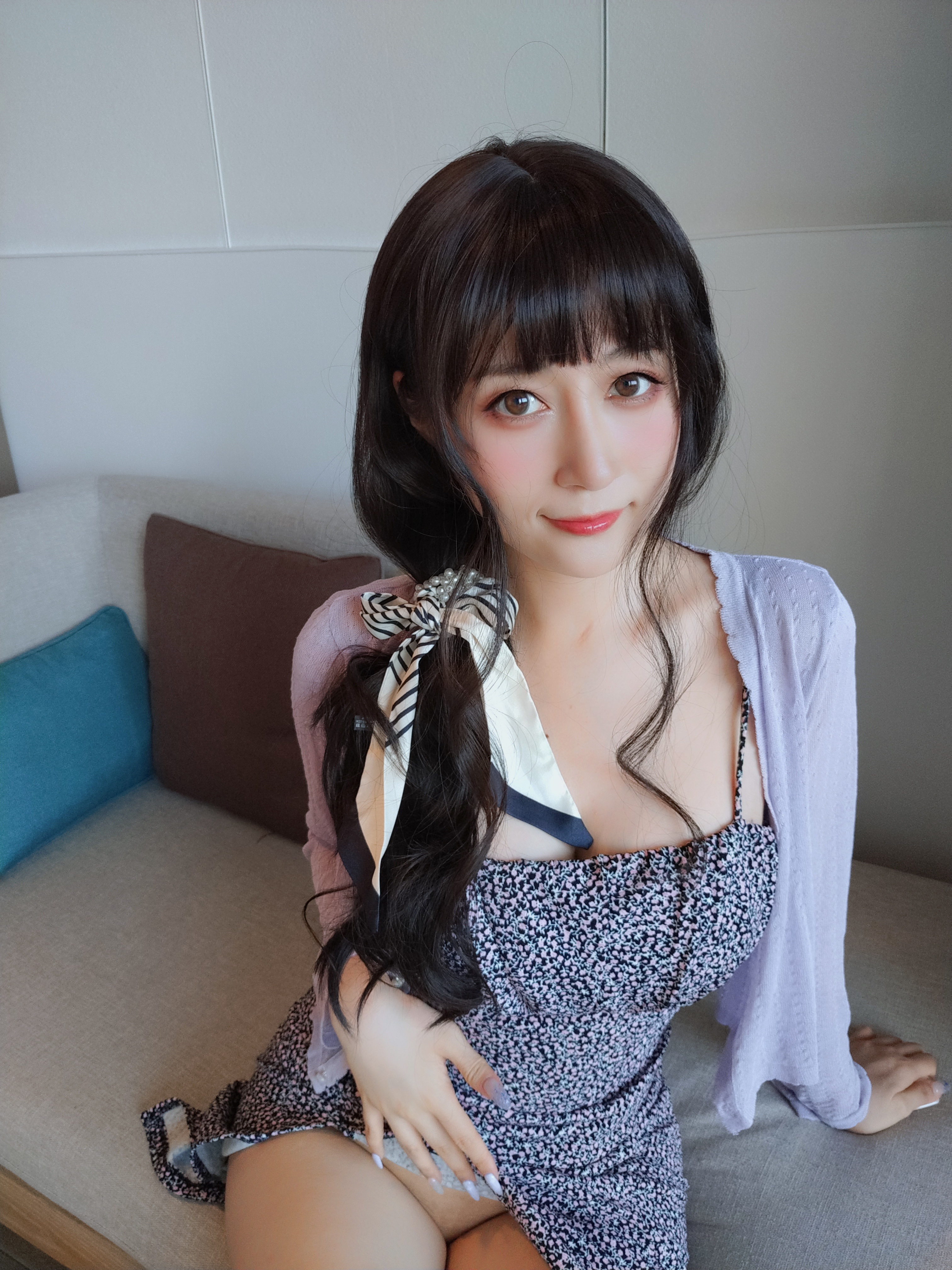 图片[3]-Coser小姐姐白银 NO.113 — 居家碎花裙[13P38M]-六色网