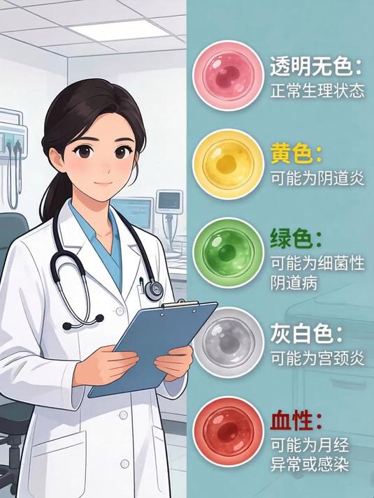女生的白色分泌物怎么回事,别慌!这5种颜色可能暗示妇科问题