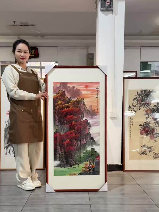书房茶室玄关挂这三幅山水画特别漂亮