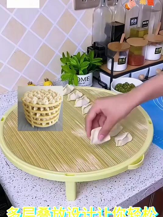 自从买了这个,包饺子再也不怕粘在-起了