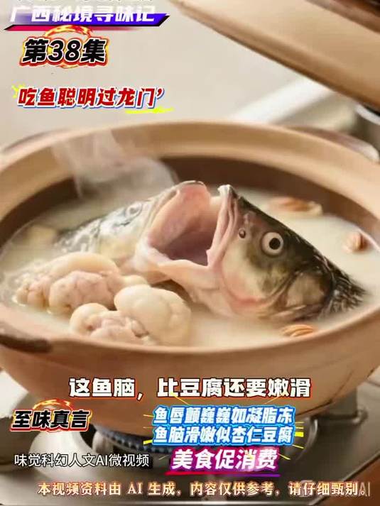 广西美食 AI食神38集 百色右江鱼头捞饭