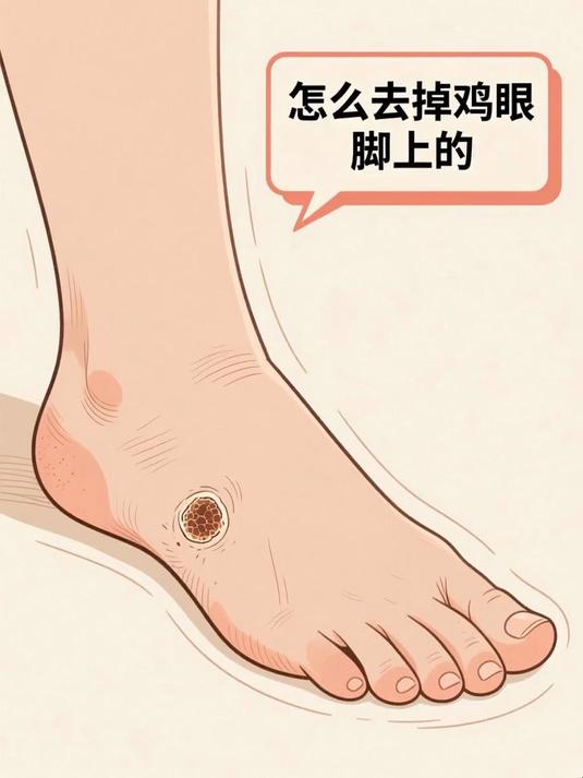怎么去掉鸡眼脚上的 #健康扬帆季#