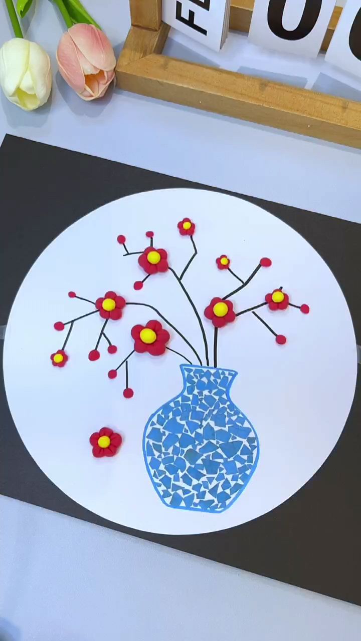 蛋壳也可以用来做贴画咯