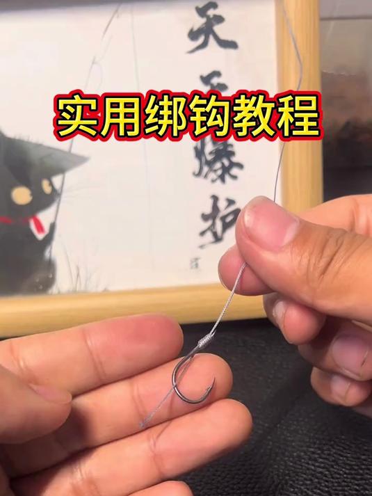 一学就会！超强鱼线绑法，拉力越大结越紧