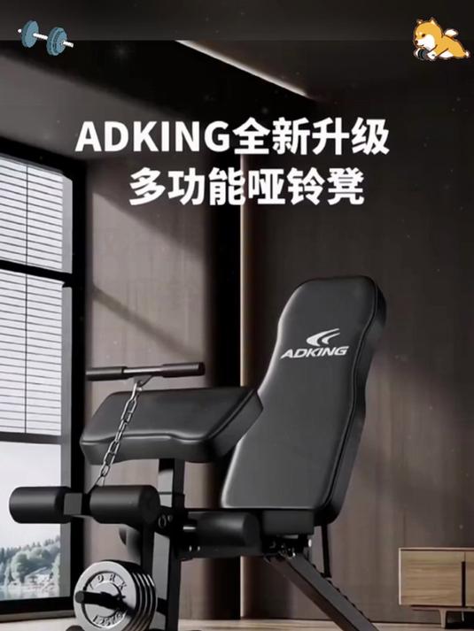 家用多功能哑铃凳卧推凳仰卧起坐辅助器男士专用健身器材杠铃飞鸟