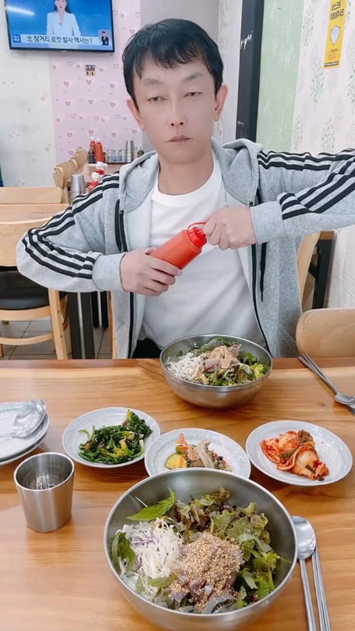 韩国生鱼片拌饭 太香了