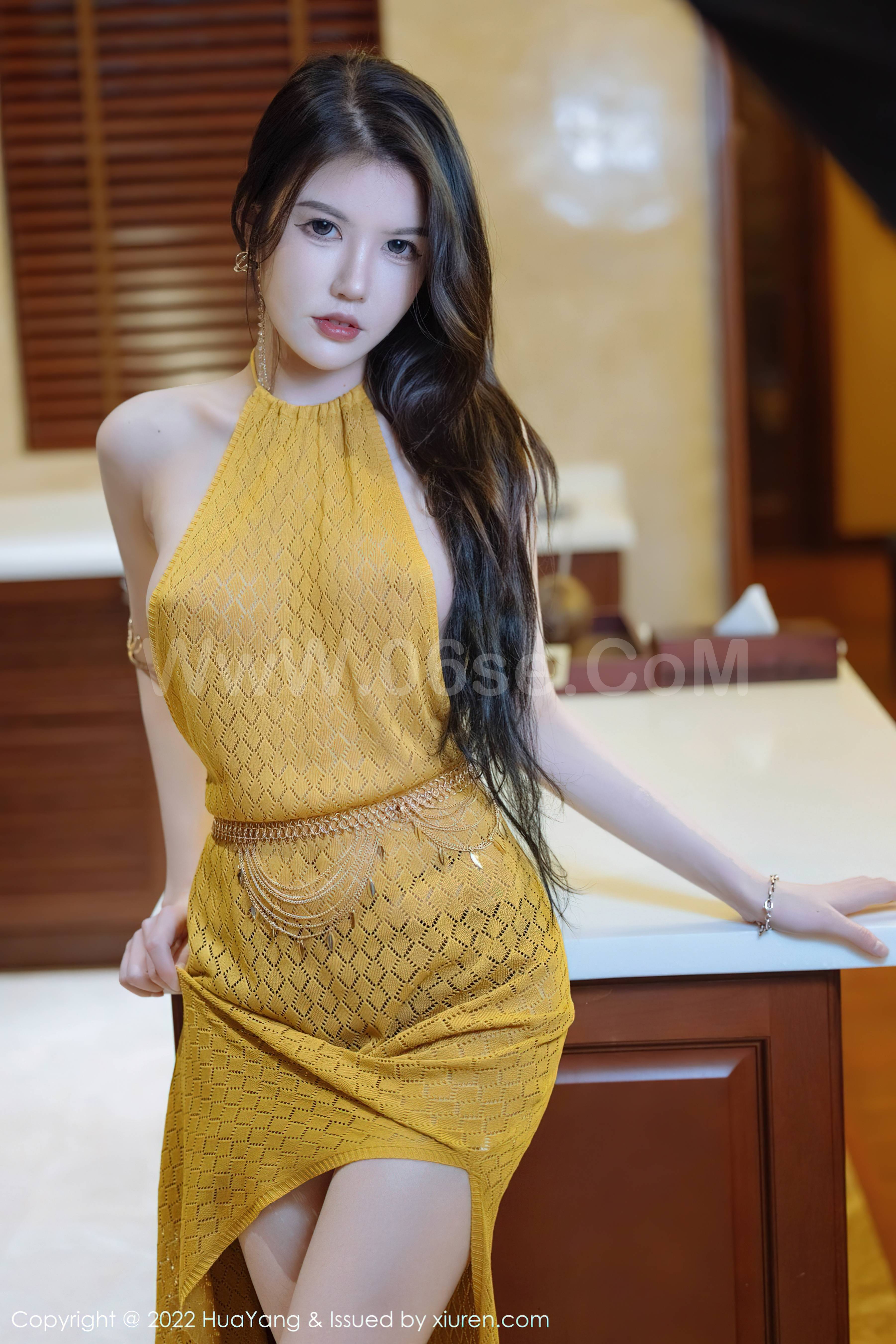 图片[21]-HuaYang Vol.490 媛媛酱belle-六色网