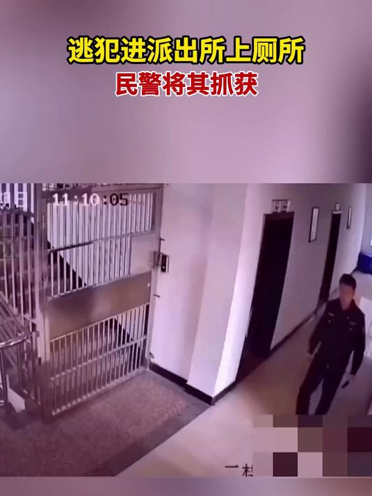 逃犯进派出所上厕所,民警将其抓获