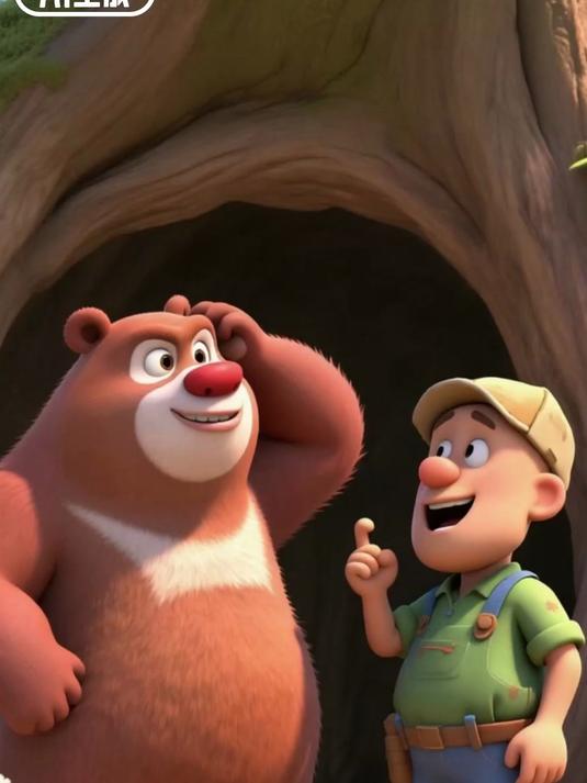 狗熊岭 做草莓蛋糕给熊二庆生