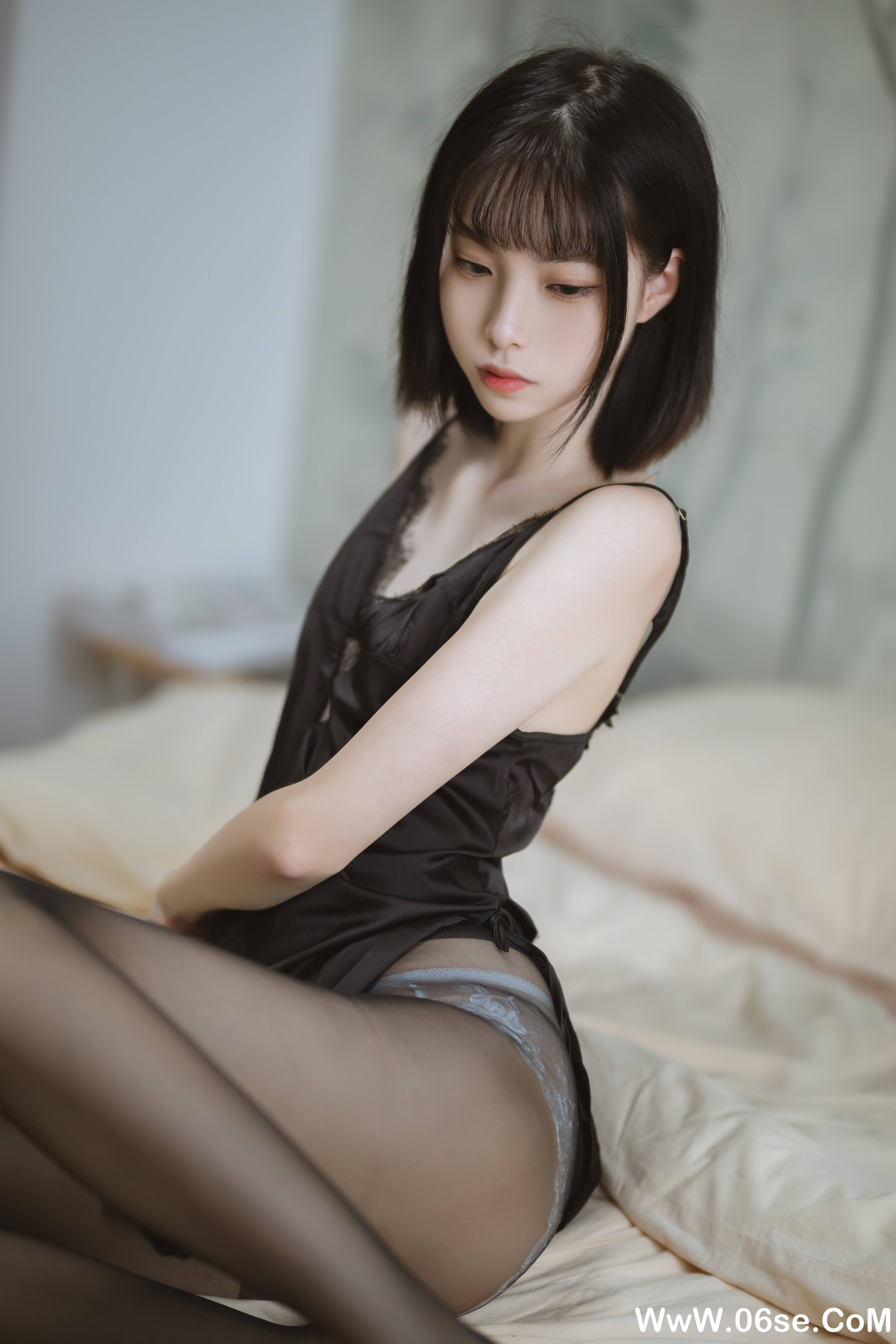 图片[31]-许岚 NO.006 — 黑色蕾丝睡衣[40P585M]-六色网