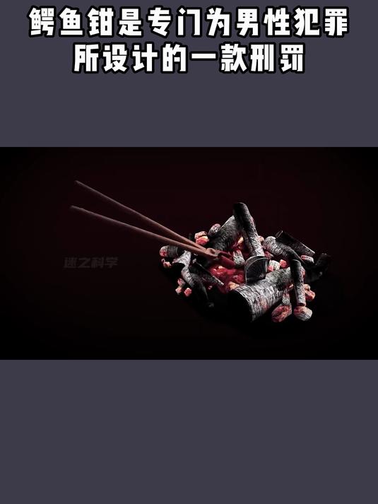 古代残忍酷刑,鳄鱼钳是专门为男性犯罪所设计的一款刑罚