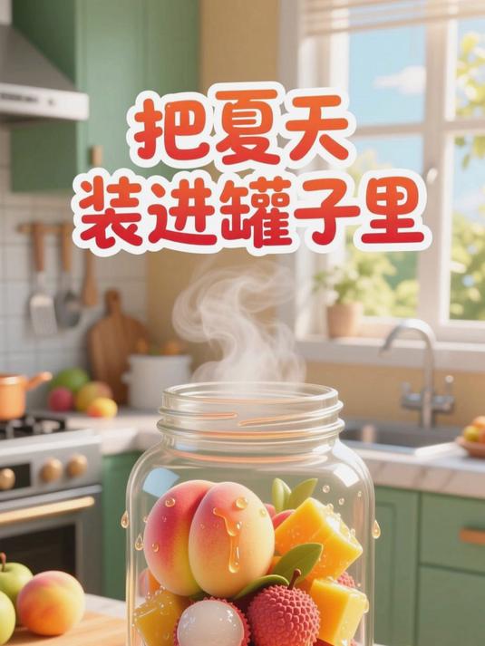 把夏天装进罐子，水果罐头甜蜜做法