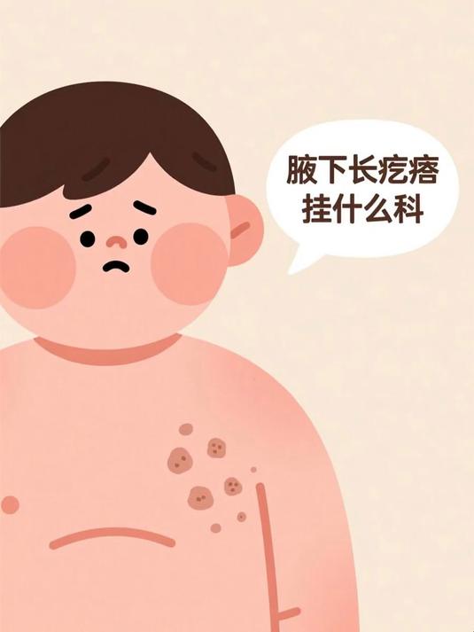 腋下长疙瘩挂什么科