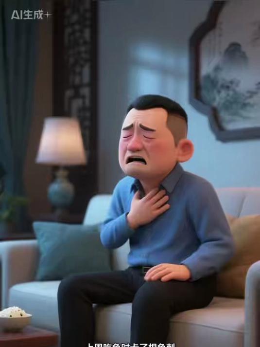 深刺看不见速就医,喉镜取刺安全高,别拖延时间