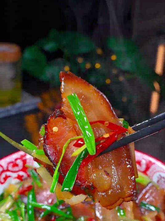 中国菜藠头炒腊肉