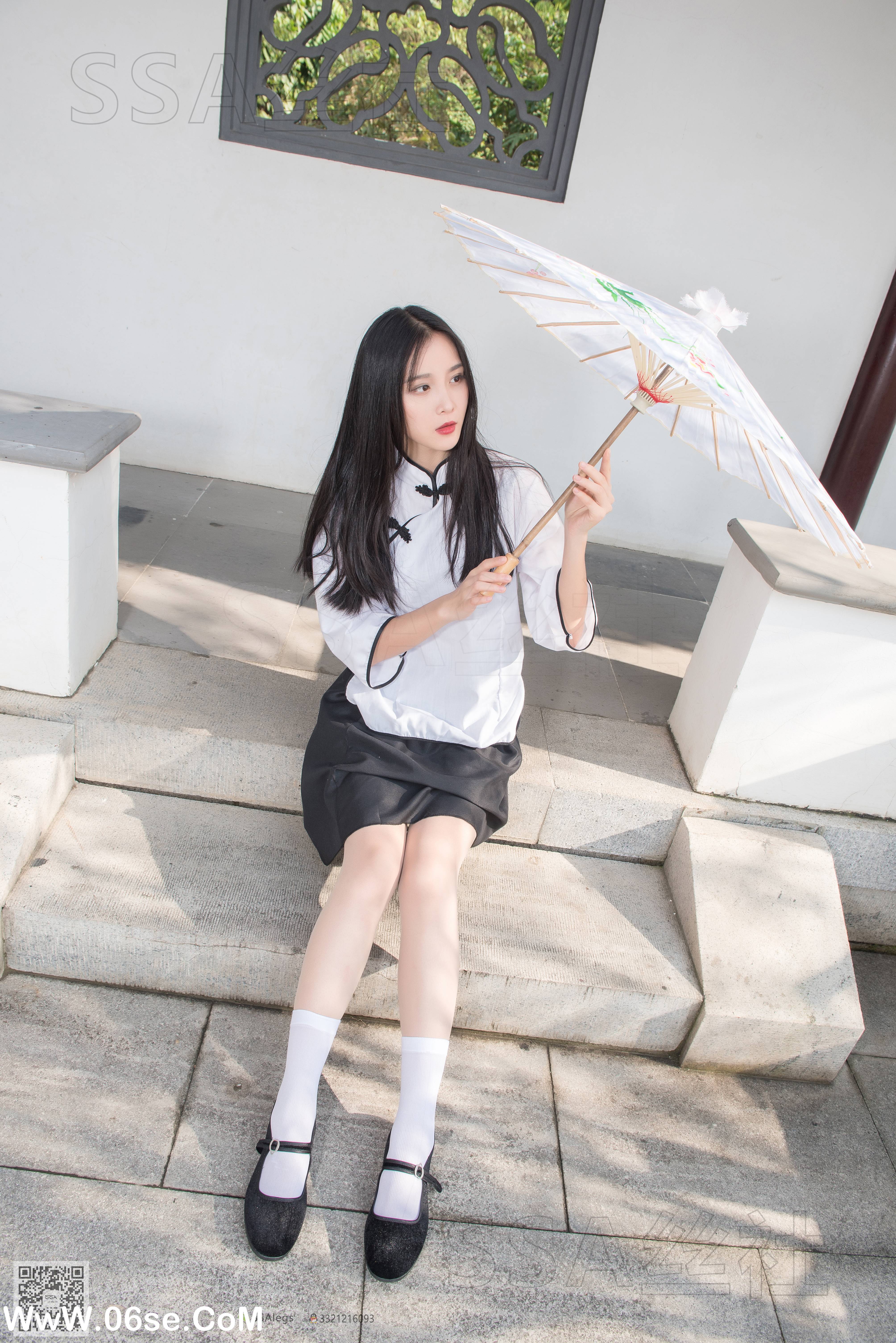 图片[25]-[SSA丝社] NO.068 君君 民国学妹肉丝白袜[120P1.85G]-六色网