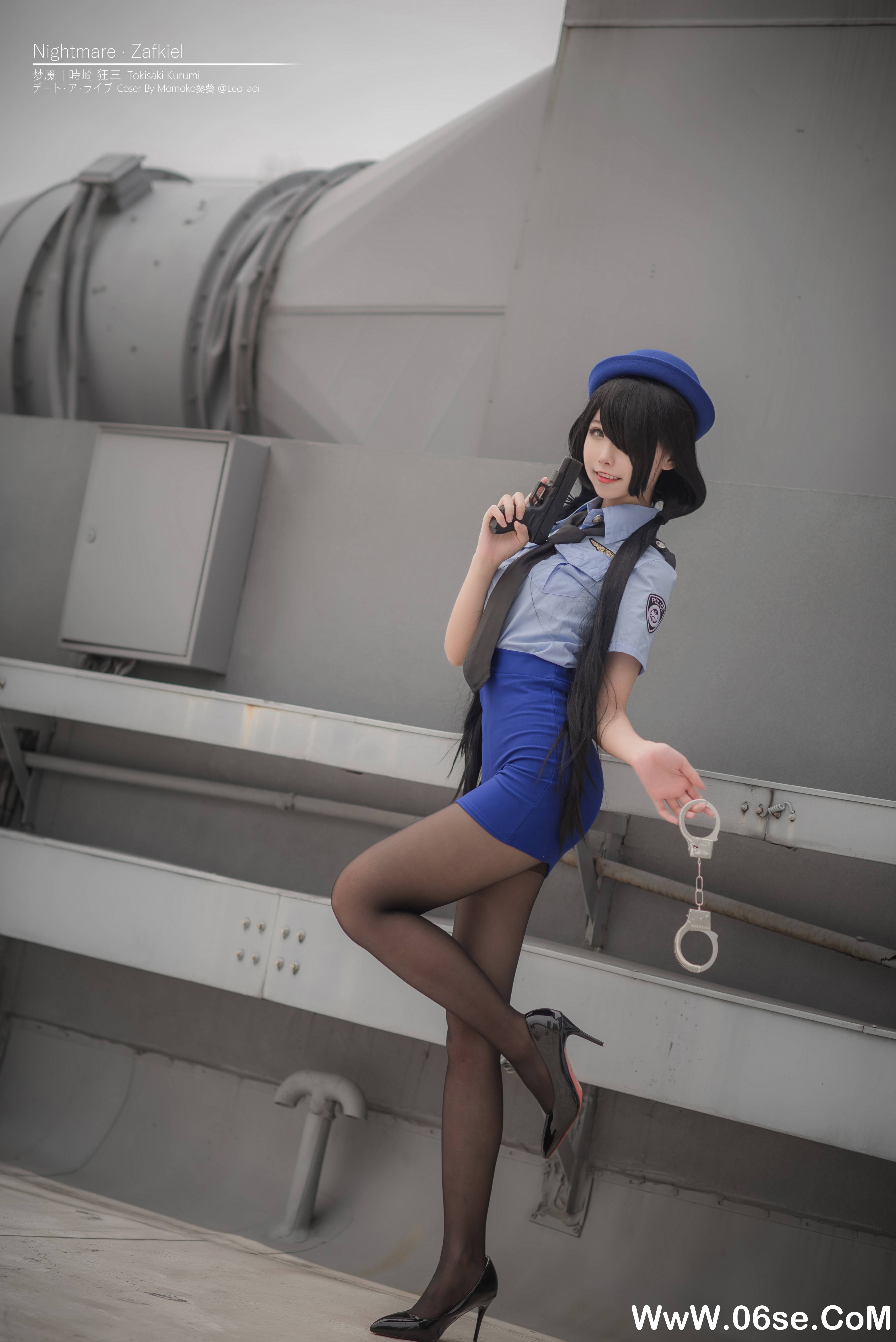 图片[12]-Momoko葵葵 NO.032 — 狂三 女警[20P156M]-六色网