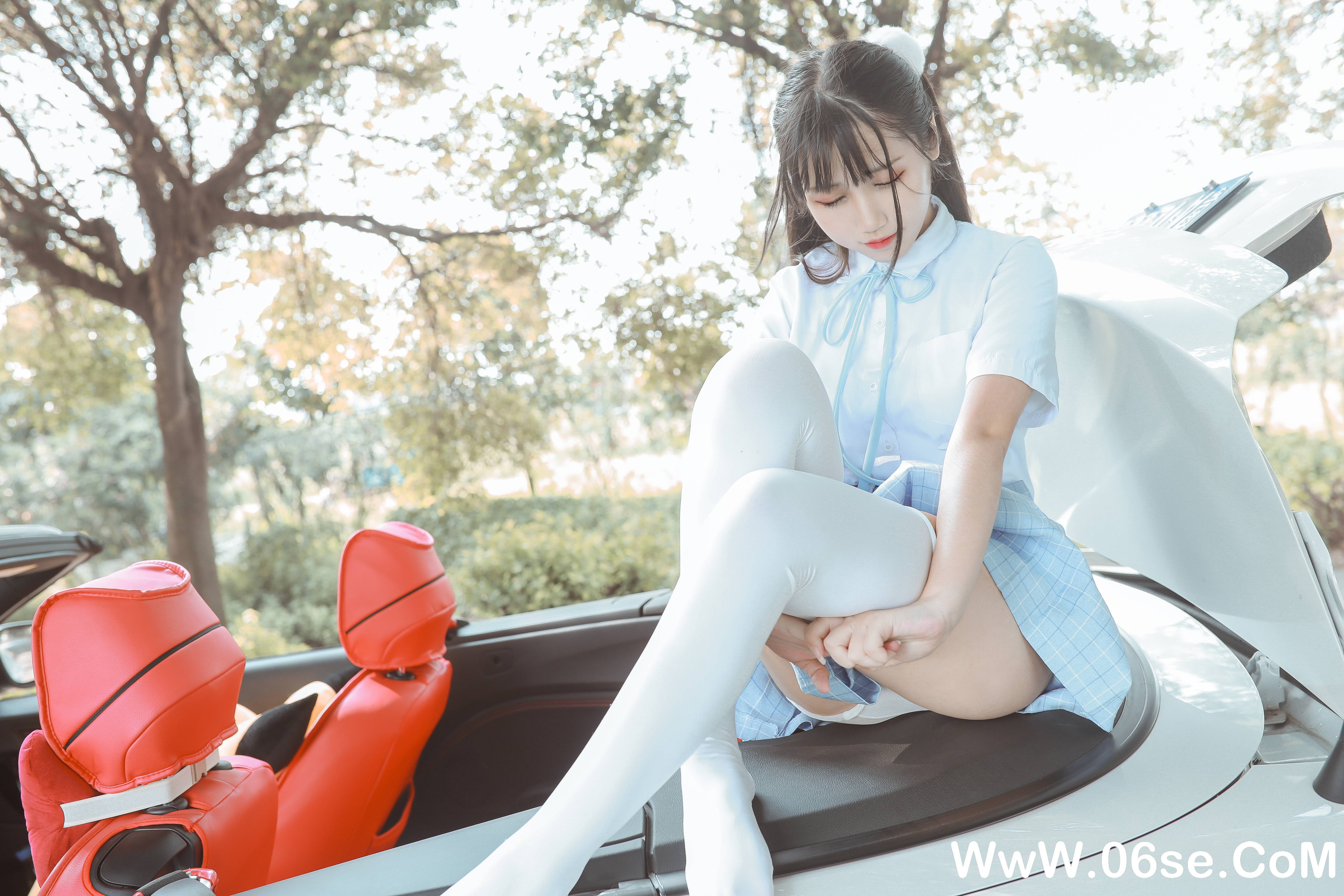 图片[11]-不呆猫 NO.011 – 白丝过膝袜[21P+12V209M]-六色网