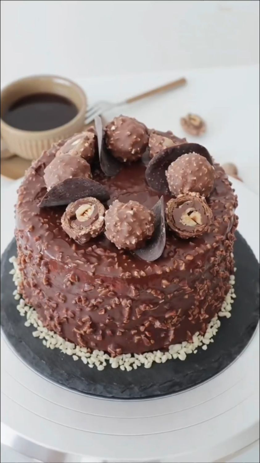 榛子巧克力蛋糕这样做