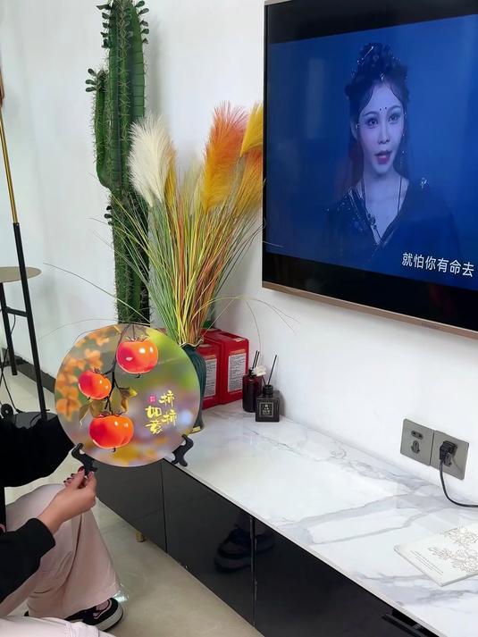 柿柿如意摆件,放在客厅书房玄关酒柜,高端大气上档次