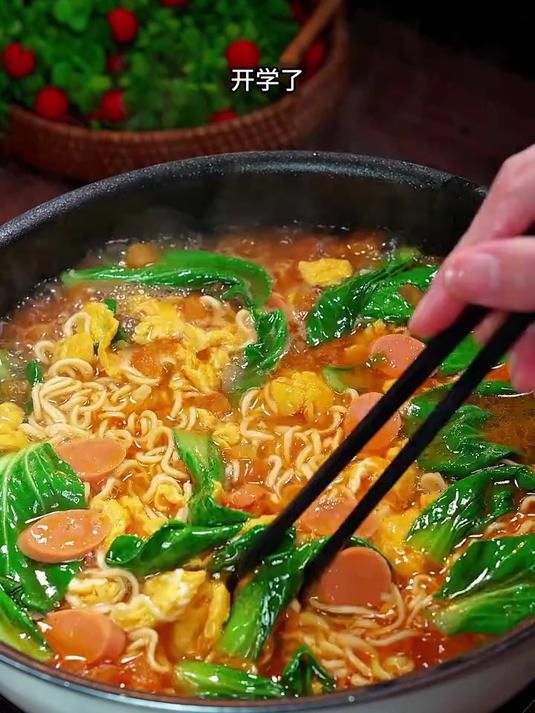 孩子爱吃的番茄鸡蛋汤面