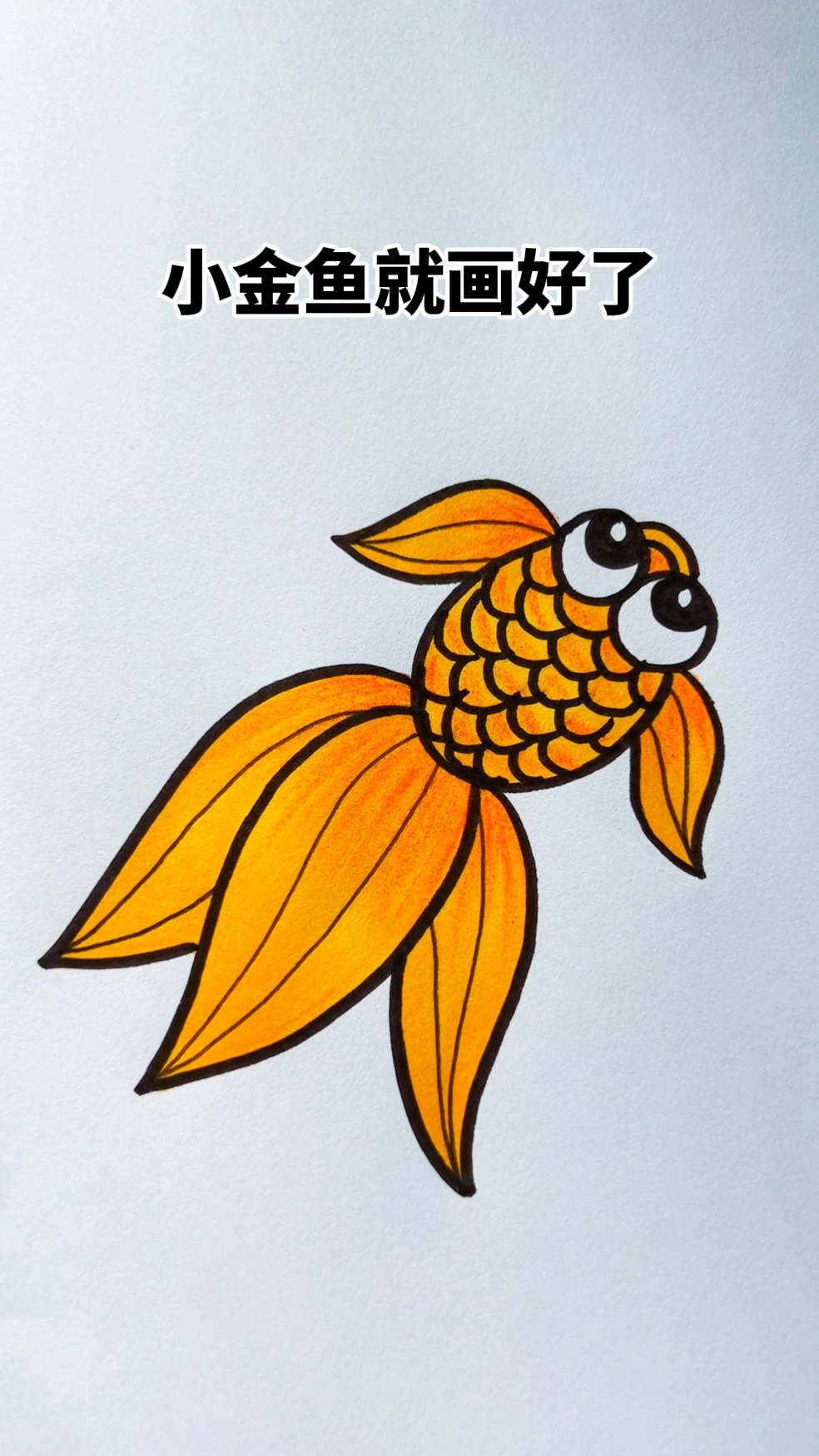 简笔画金鱼!
