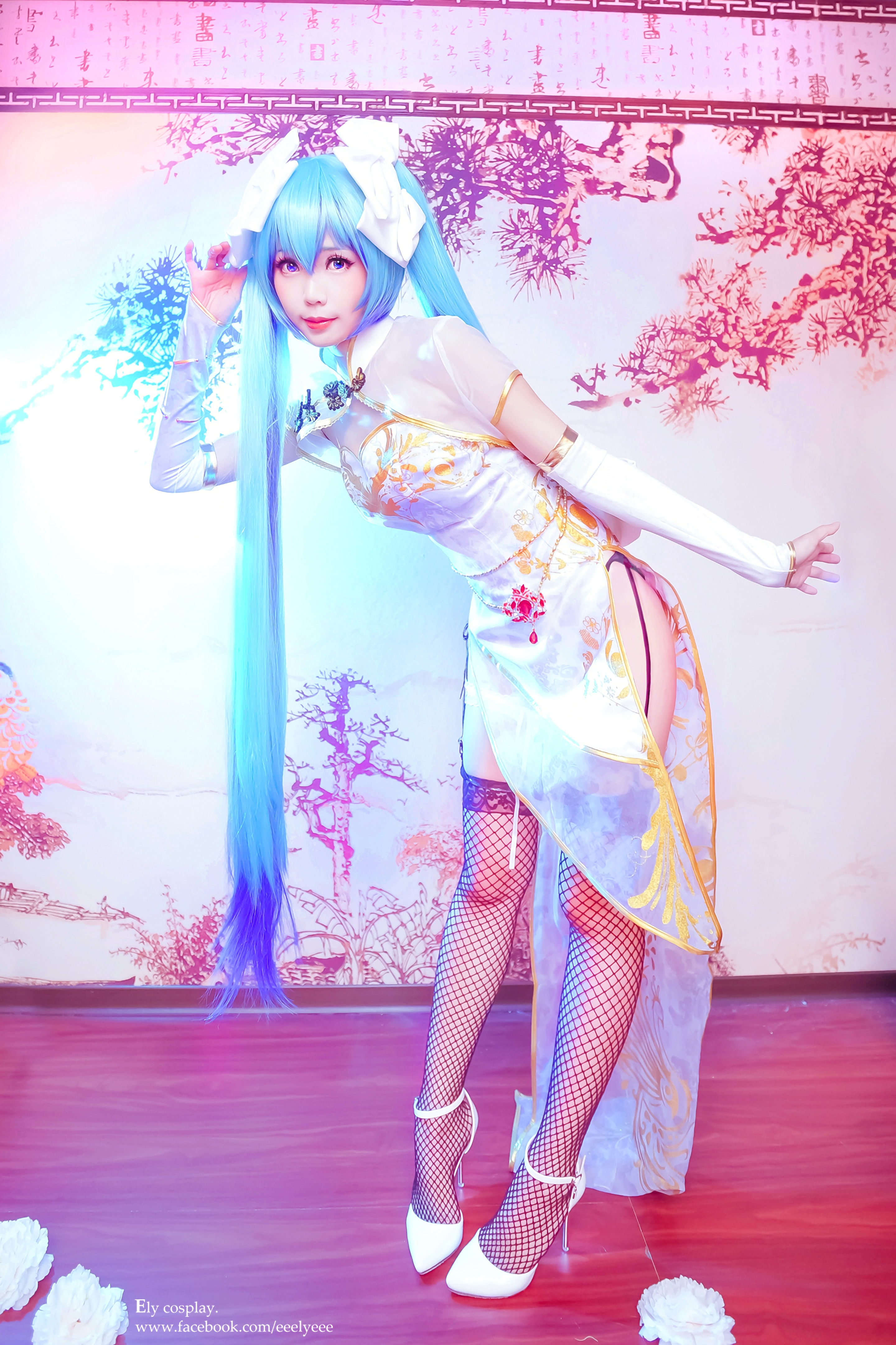图片[2]-Ely_eee(ElyEE子) NO.013 — 初音旗袍[10P23M]-六色网