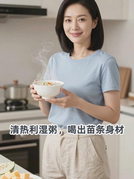 常喝冬瓜薏米粥,清热利湿消水肿,身材苗条颜值高!