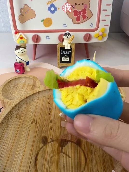 鸡蛋还能做成汉堡？