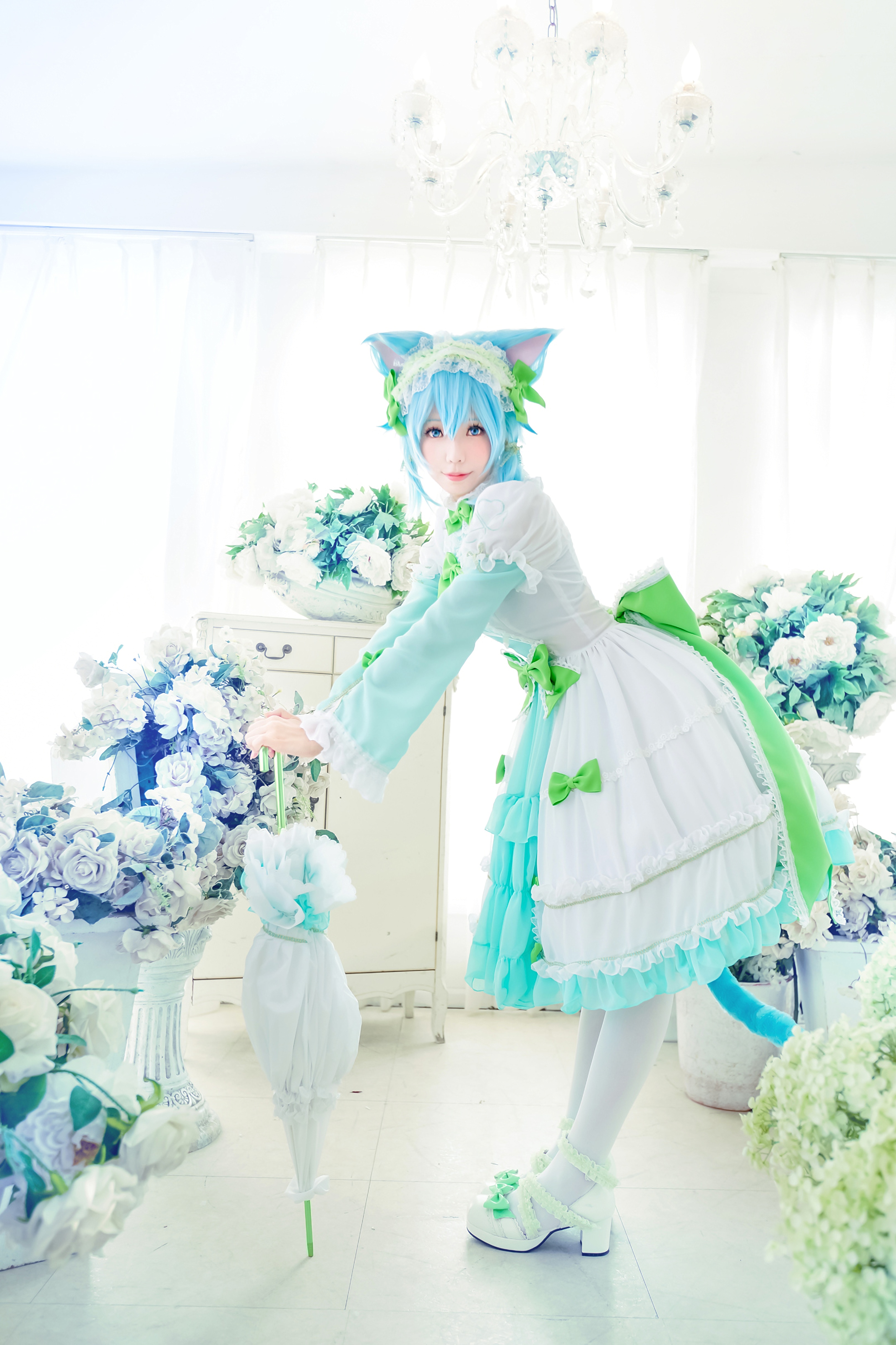 图片[17]-Ely_eee(ElyEE子) NO.042 — 猫耳下午茶[24P46M]-六色网