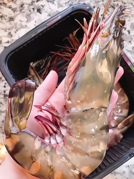 拒绝冷冻腥味！活虾急冻的黑虎虾鲜得纯粹～