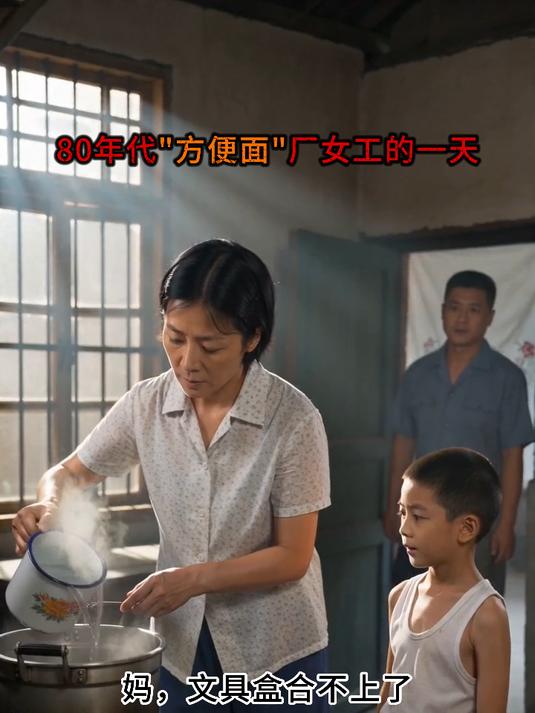80年代“方便面”厂女工的一天#80年代##历史##怀旧#