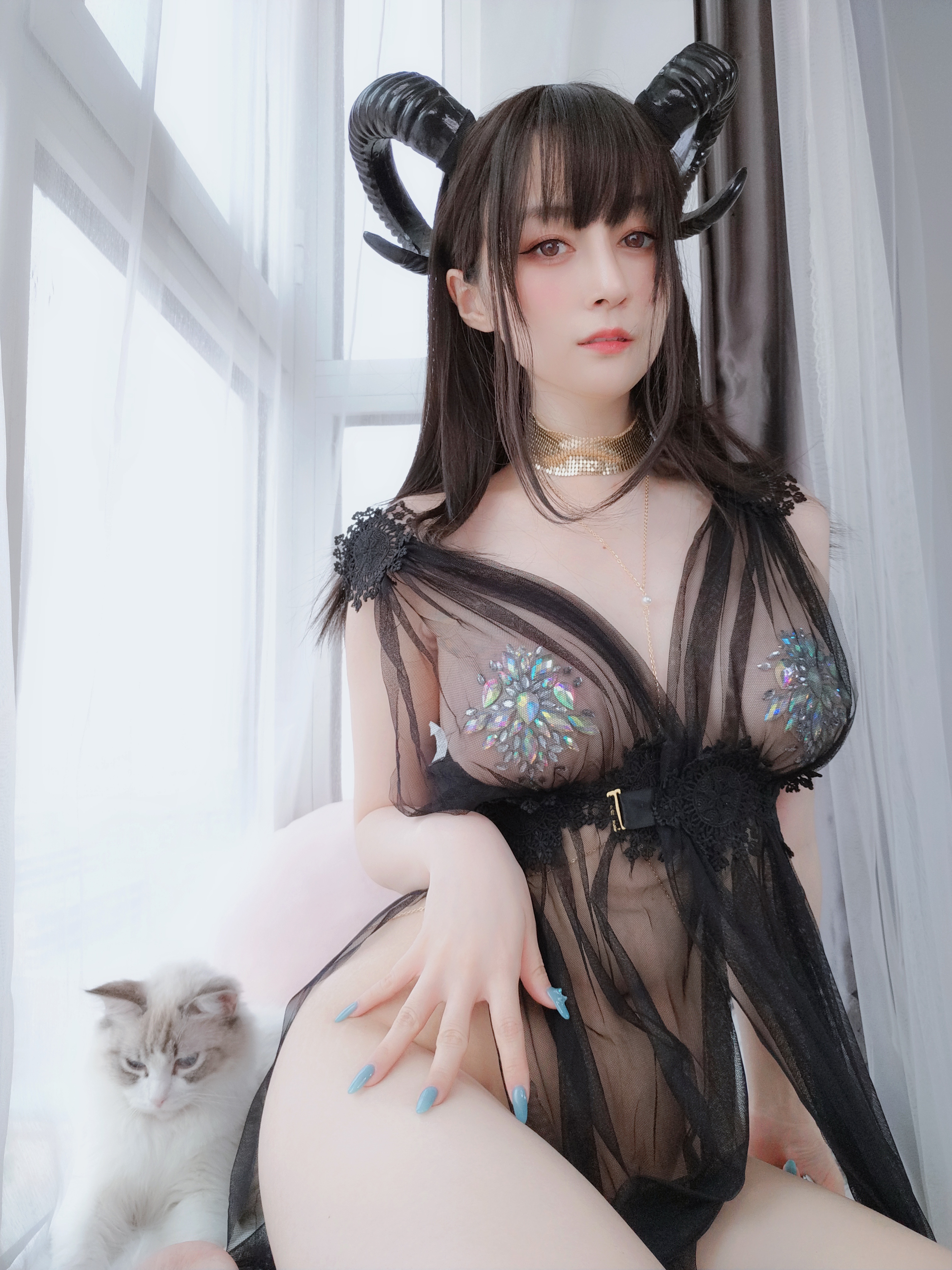 图片[14]-Coser小姐姐白银 NO.076 – 黑精灵 [73P+3V249M]-六色网
