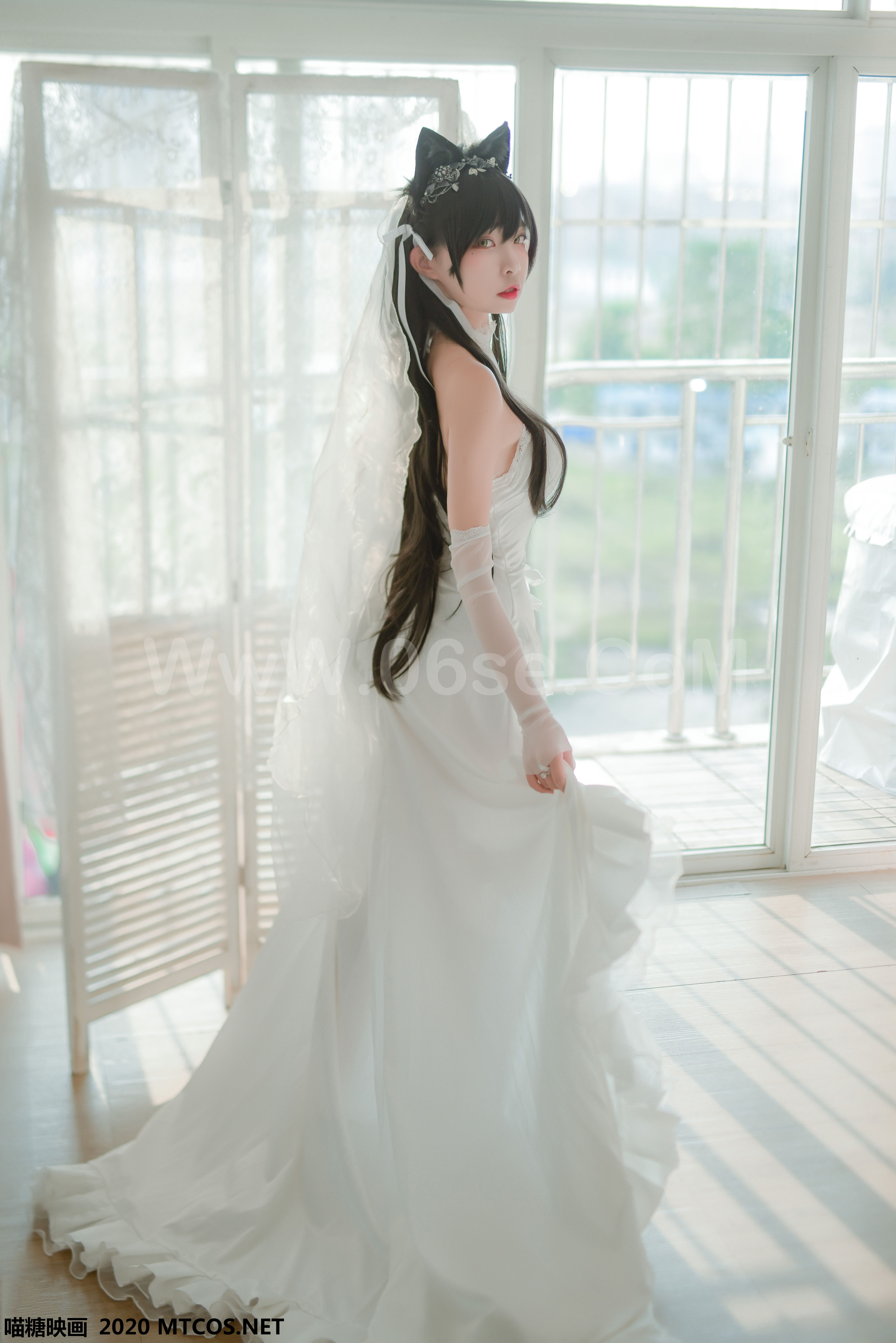图片[24]-[MTCos] 喵糖映画 Vol.100 二佐Nisa 婚纱爱宕-六色网