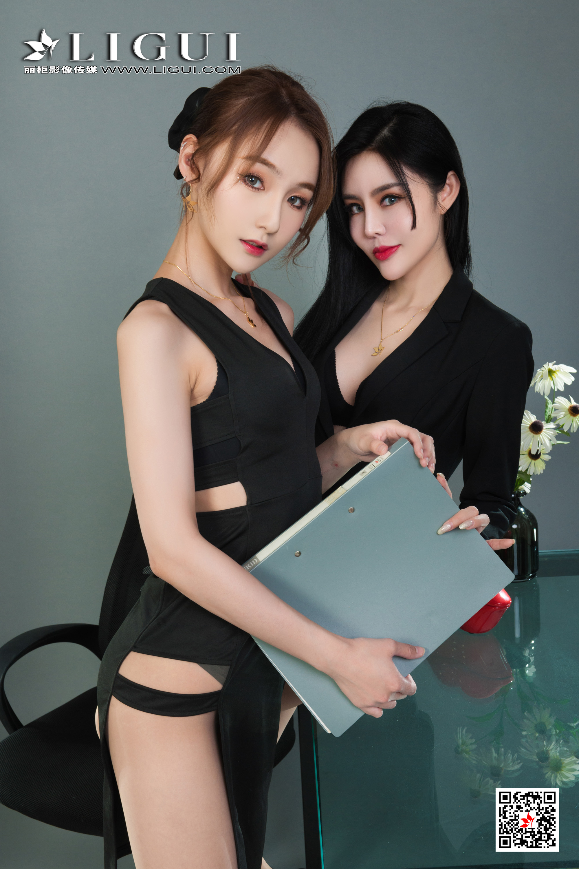 图片[3]-[Ligui丽柜] 2021.08.06 网络丽人 Model 凉儿&心心-六色网