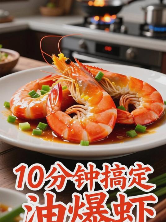 10分钟搞定油爆虾
